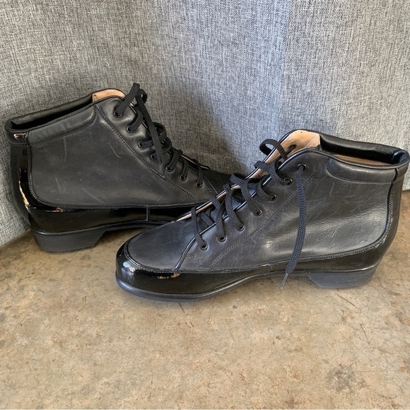 Walter Genuin Black Golf Boots Size 9.5 - Picture 9 of 11